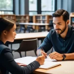 경비지도사 실무 중 자주 묻는 질문 - A diverse group of adults, including a woman in her late 20s with a determined expression and a man ...