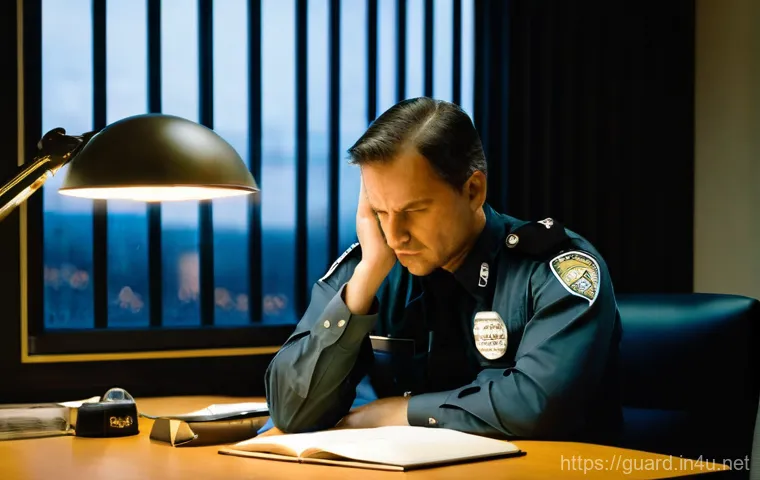 경비지도사 업무 스트레스 관리 - **Image Prompt 1: The Demanding Multi-Tasker Security Instructor**
A dynamic, eye-level shot of ... 경비지도사 업무 스트레스 관리 - **Image Prompt 1: The Demanding Multi-Tasker Security Instructor**
A dynamic, eye-level shot of ...