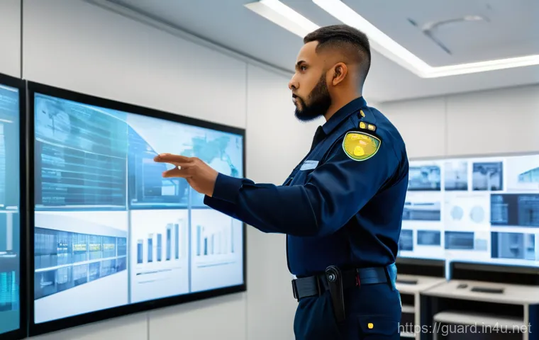 경비지도사 자격증으로 시작할 수 있는 사업 - A group of diverse adult security trainees, both male and female, in clean, professional security un...